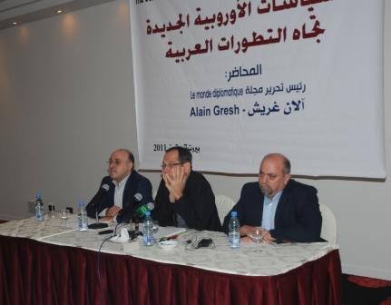 آلان غريش، السياسات الأوروبية الجديدة تجاه التطورات العربية