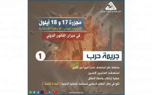  انفوغراف مقال | مجزرة 17 و18 أيلول في ميزان القانون الدولي - د. محمد طي / كانون الأول 2024